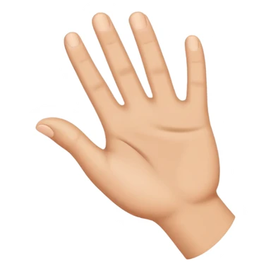 hand pushing forward, classic emoji look sticker