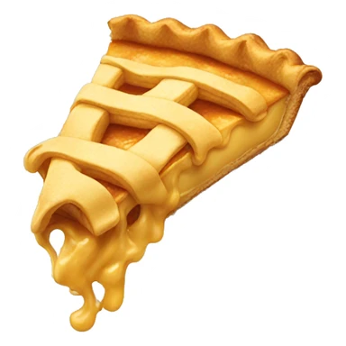 A golden pie sticker