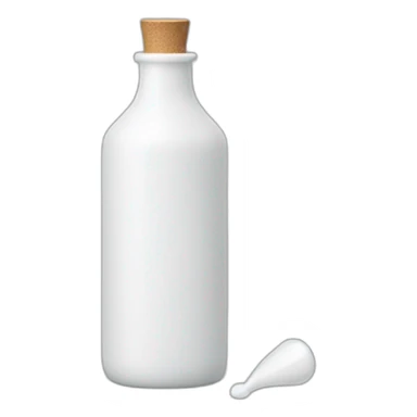 white bottle dropper sticker