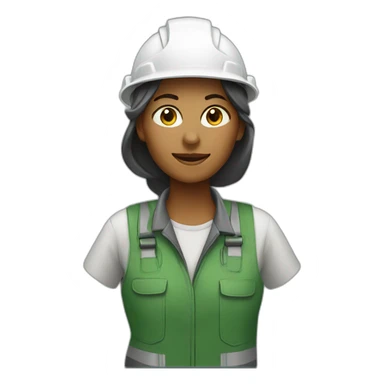outdoor woman worker  sticker