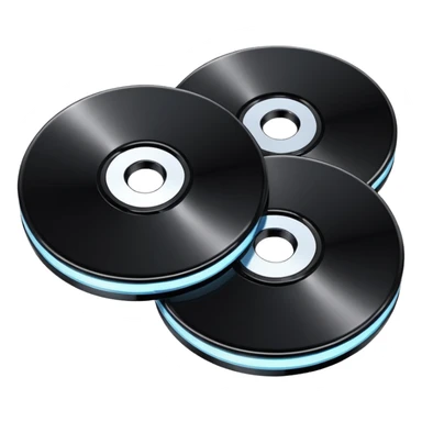 two black computer disk sticker