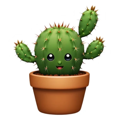cute little cactuscute  sticker