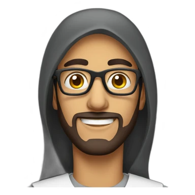 Arab wearing glasses  sticker