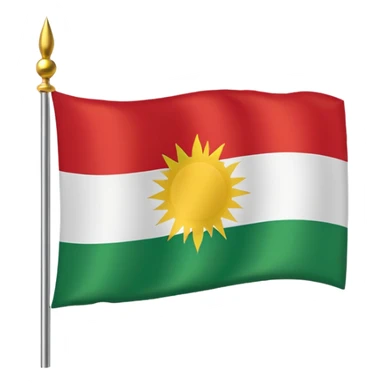 Kurdistan Flagge sticker