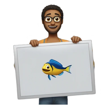 dory holding LOL sign sticker