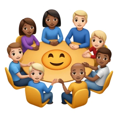 Therapy support group with a group of people sitting in a circle sticker
