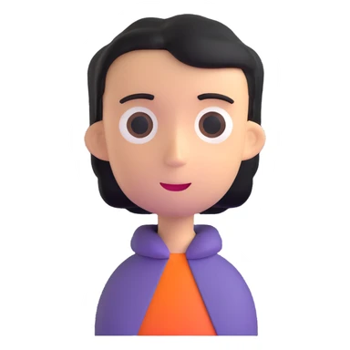 person looking at snow falling sticker