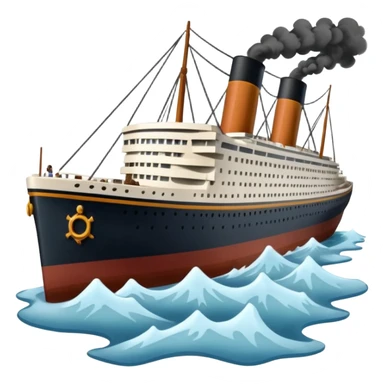 Make the Titanic sinking sticker