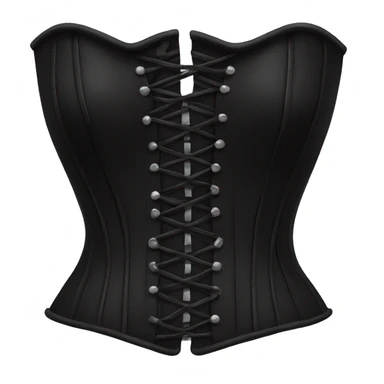 Black corset sticker