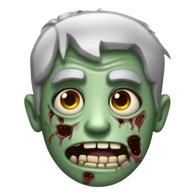 Zombie with fun sticker