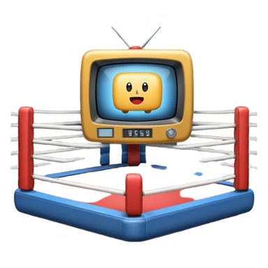 television in the ring movie sticker