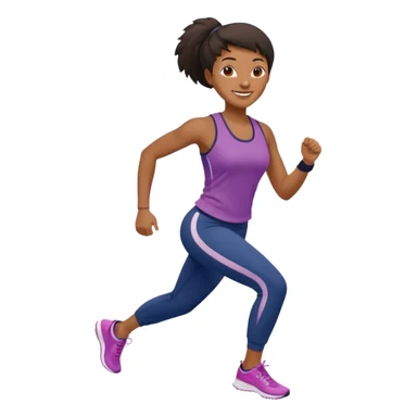 Morning Jogger black woman sticker