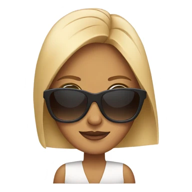 Woman wearing sunglasses  sticker