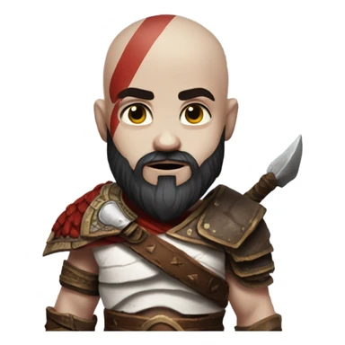 young kratos god of war sticker
