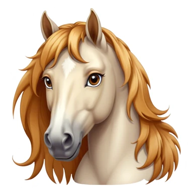 beautiful horse closeup portrait sticker