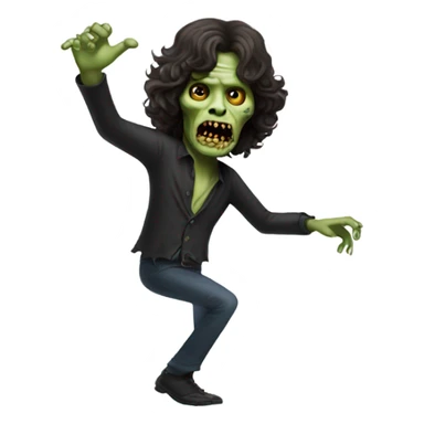 jim morrison zombie dancing sticker