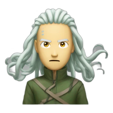 la fusion entre un kraken et naruto sticker