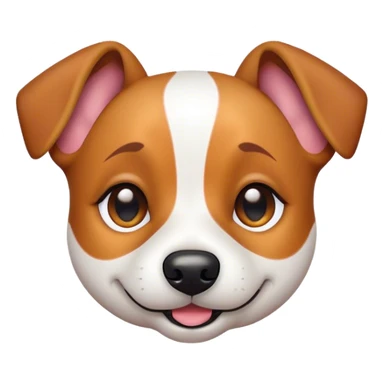 Cinematic Cute Jack Russell Terrier Portrait Emoji, Head tilted playfully and inquisitively, featuring a charming, small yet spirited body with a smooth, glossy coat, round, sparkling eyes full of delightful curiosity, and an endearing, mischievous smile, Simplified yet irresistibly adorable features, highly detailed, glowing with a warm, inviting glow, high shine, affectionate and lively, stylized with a touch of whimsical canine charm, soft glowing outline, capturing the essence of a mischievous yet lovable Jack Russell Terrier that seems as if it could scamper out of the screen into your arms! sticker