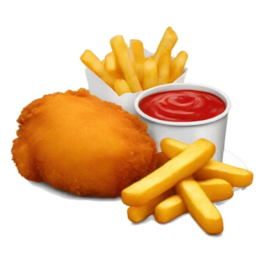 chicken nuggets and fries sticker