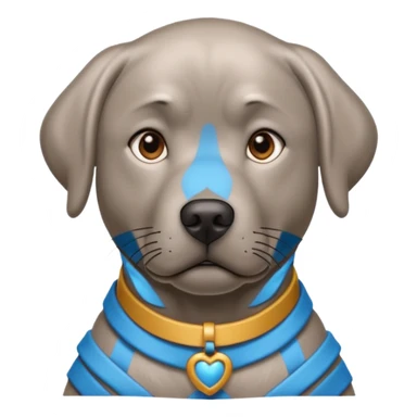 Silver labrador sticker