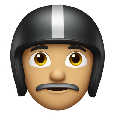 Biker with helmet  sticker