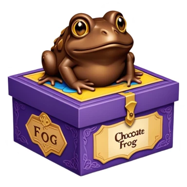 Wizarding world Chocolate frog box sticker