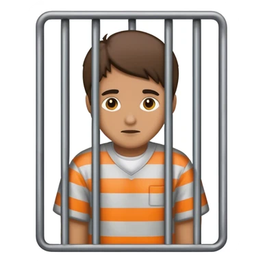 Person in jail sticker