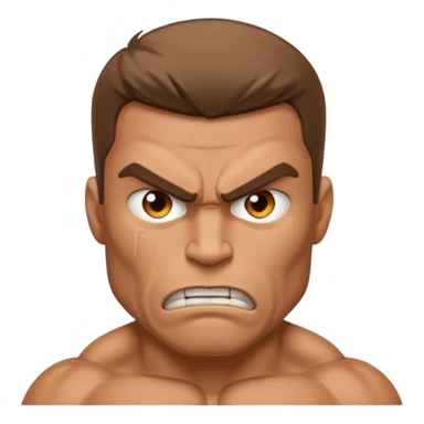 Kaslı Adam sinirli sticker