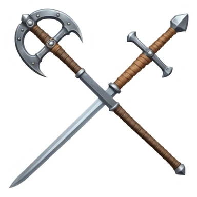 Viking weapons sticker