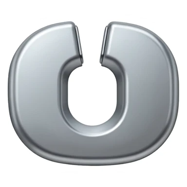 Magnet reverse U shaped sticker