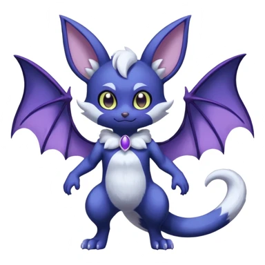 Meowstic-Noibat-fusion (full body) sticker