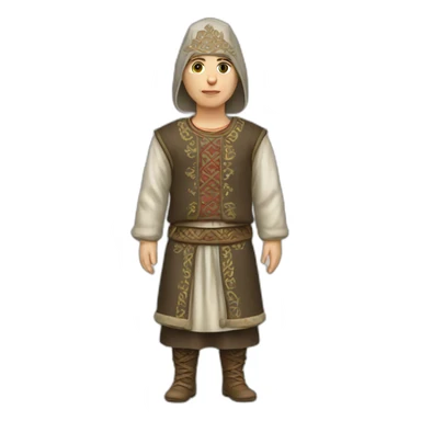 slavic clothing sticker