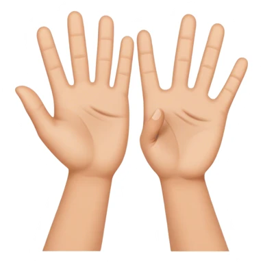 High five hand  sticker