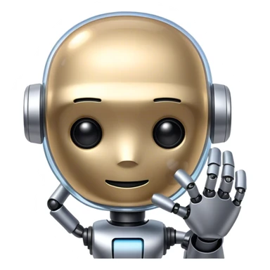 a message bubble and have AI robot inside 
 sticker