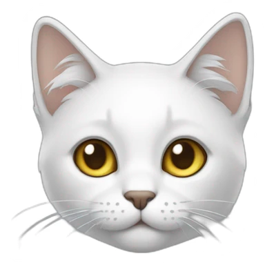 Gato cinza branco sticker