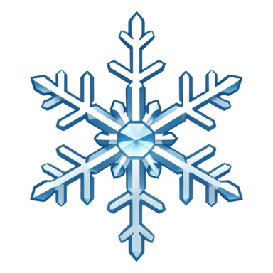 Snowflake sticker
