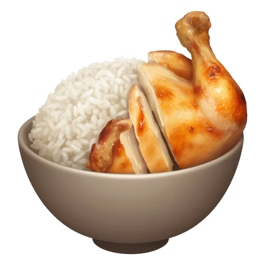 Chicken and rice sticker