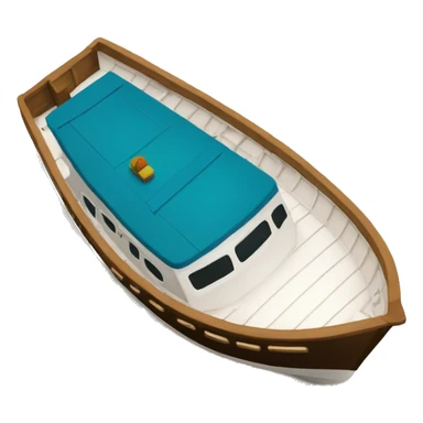 boat view from toop sticker