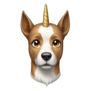 Licorne chien sticker