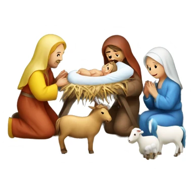 nativity scene Ukraine sticker