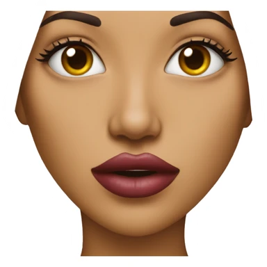 woman with giant lips sticker