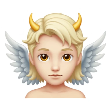 Half angel Half demon sticker