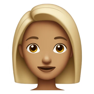 tanned girl dark blonde with brown eyes and big nose sticker