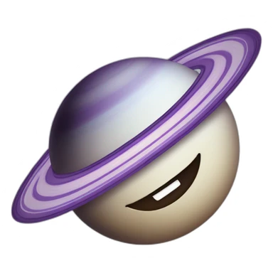 Grinning Saturn sticker