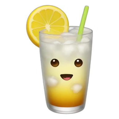 emoji che beve drink sticker