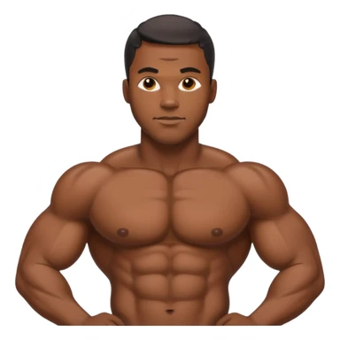 Giant big booty black oily man  sticker