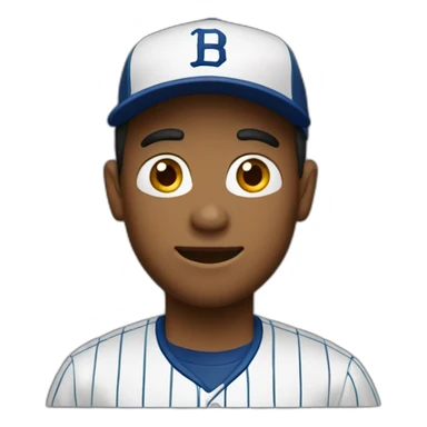 person with baseball hat sticker