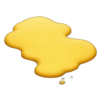 Puddle of yellow mud sticker