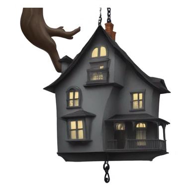 Addams House. Wednesday is on the swing  sticker