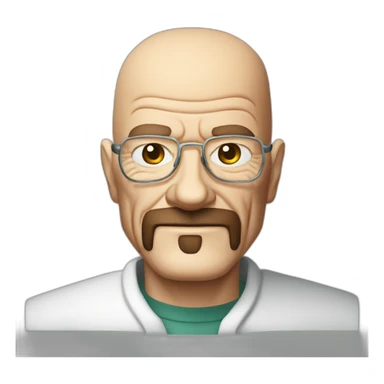 Walter white en tenue de chimiste sticker